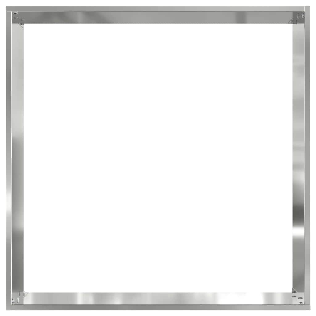 vidaXL Krawężnik do trawnika Srebrny 40 x 40 x 13 cm