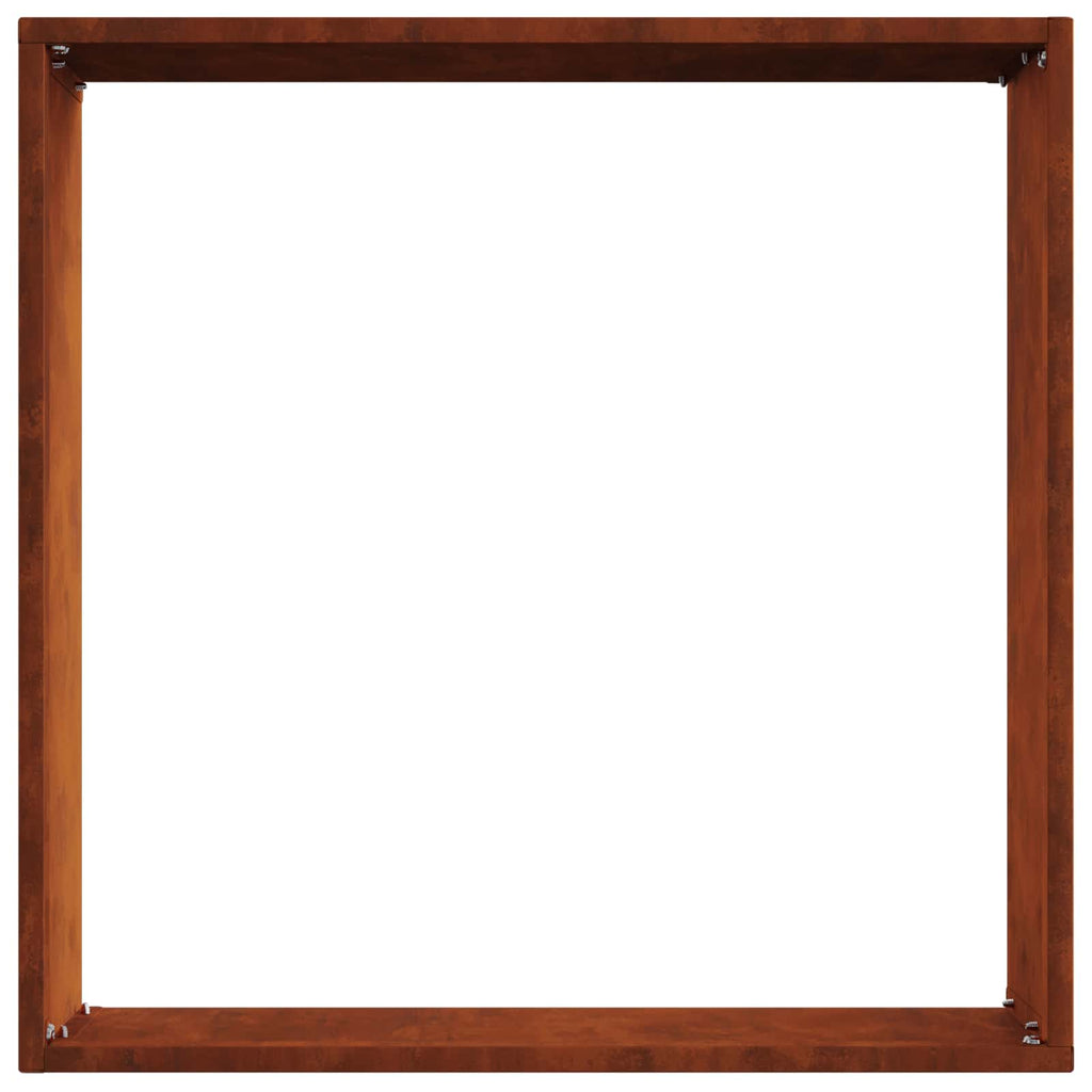 vidaXL Krawężnik do trawnika Rdzawy 40 x 40 x 13 cm