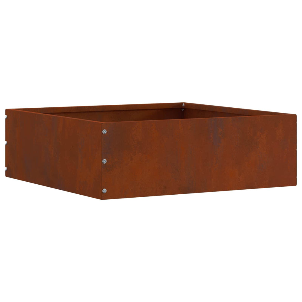 vidaXL Krawężnik do trawnika 6 pcs Rdzawy 40 x 40 x 13 cm