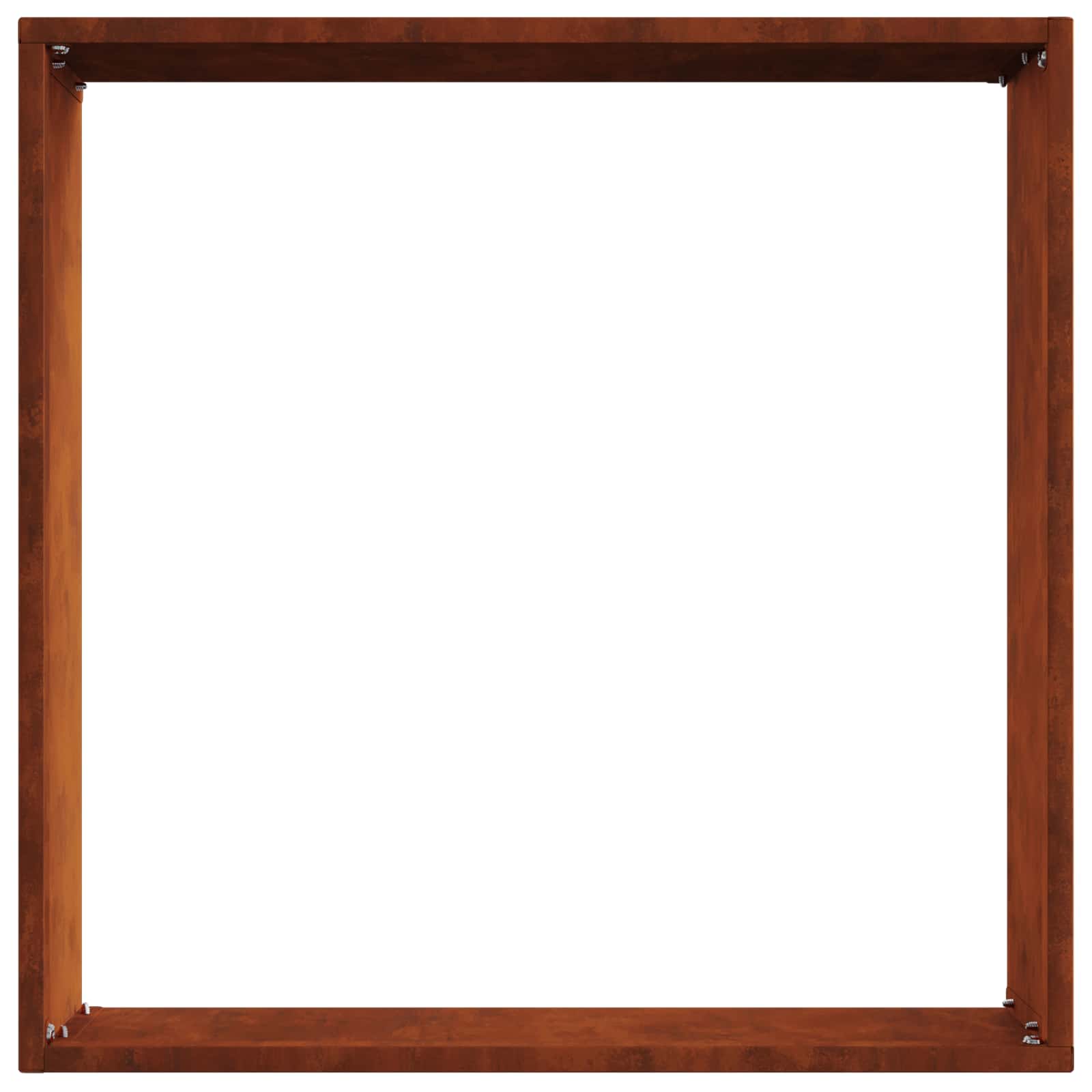 vidaXL Krawężnik do trawnika 6 pcs Rdzawy 40 x 40 x 13 cm