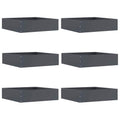 vidaXL Krawężnik do trawnika 6 pcs Antracyt 50 x 50 x 13 cm Stal