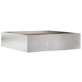 vidaXL Krawężnik do trawnika Srebrny 50 x 50 x 13 cm Stal nierdzewna