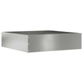 vidaXL Krawężnik do trawnika Srebrny 50 x 50 x 13 cm