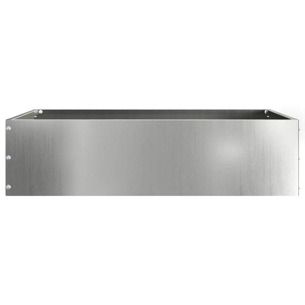 vidaXL Krawężnik do trawnika 6 pcs Srebrny 50 x 50 x 13 cm