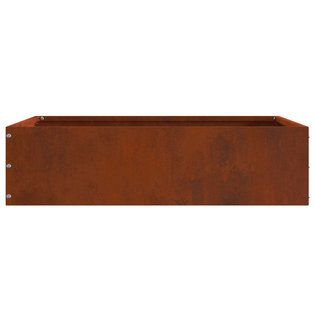 vidaXL Krawężnik do trawnika 6 pcs Rdzawy 50 x 50 x 13 cm