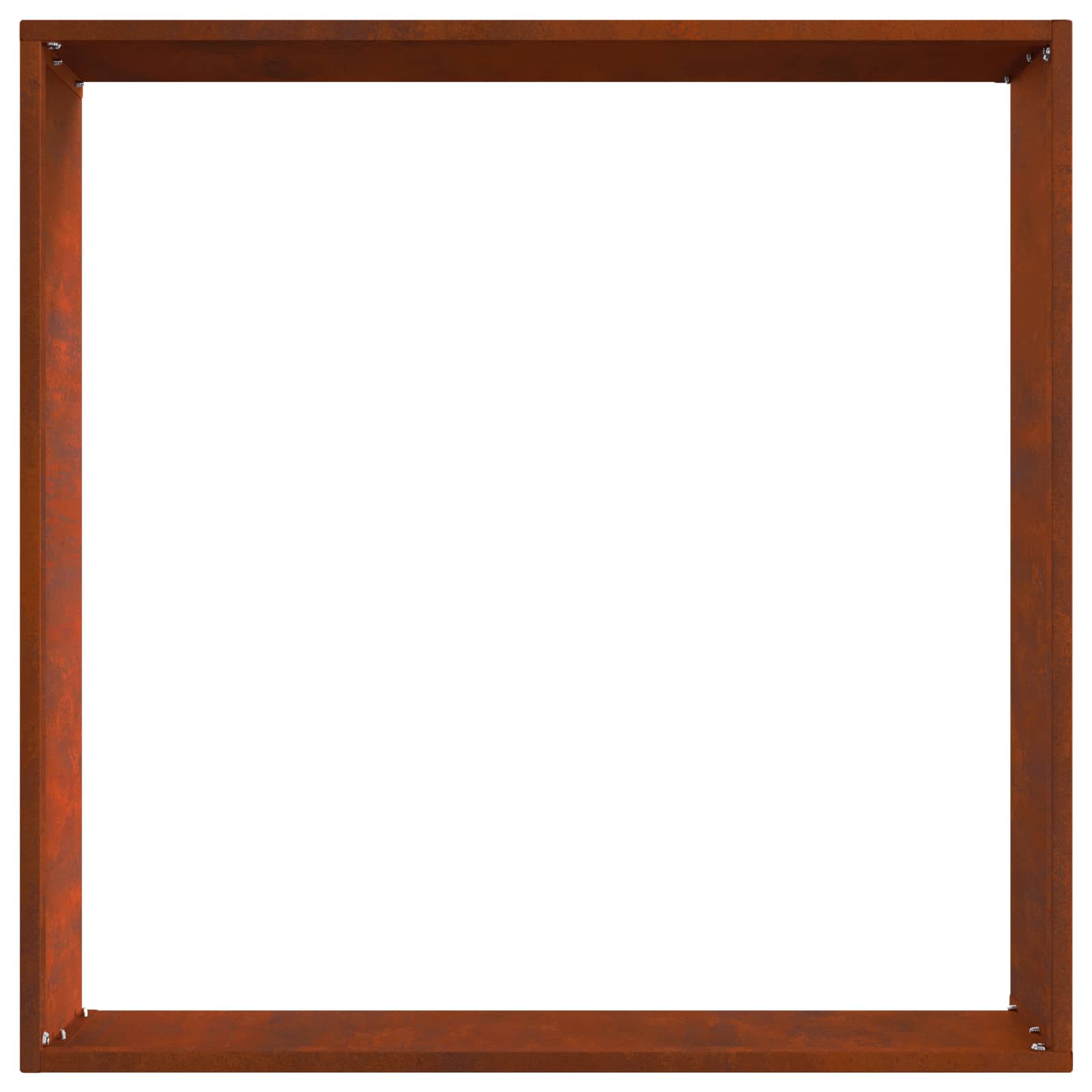 vidaXL Krawężnik do trawnika 6 pcs Rdzawy 50 x 50 x 13 cm