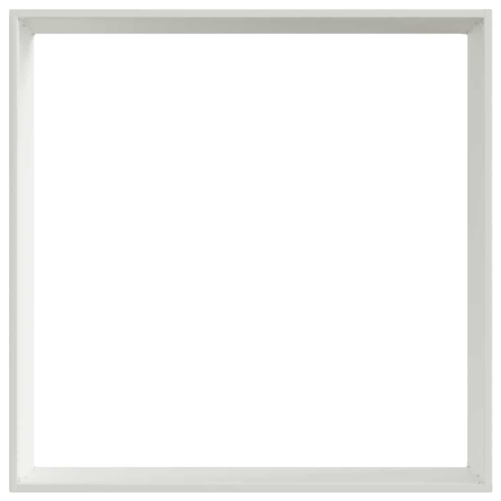 vidaXL Krawężnik do trawnika 6 pcs Biały 60 x 60 x 13 cm Stal
