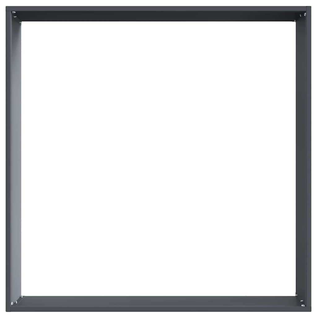 vidaXL Krawężnik do trawnika Antracyt 60 x 60 x 13 cm Stal