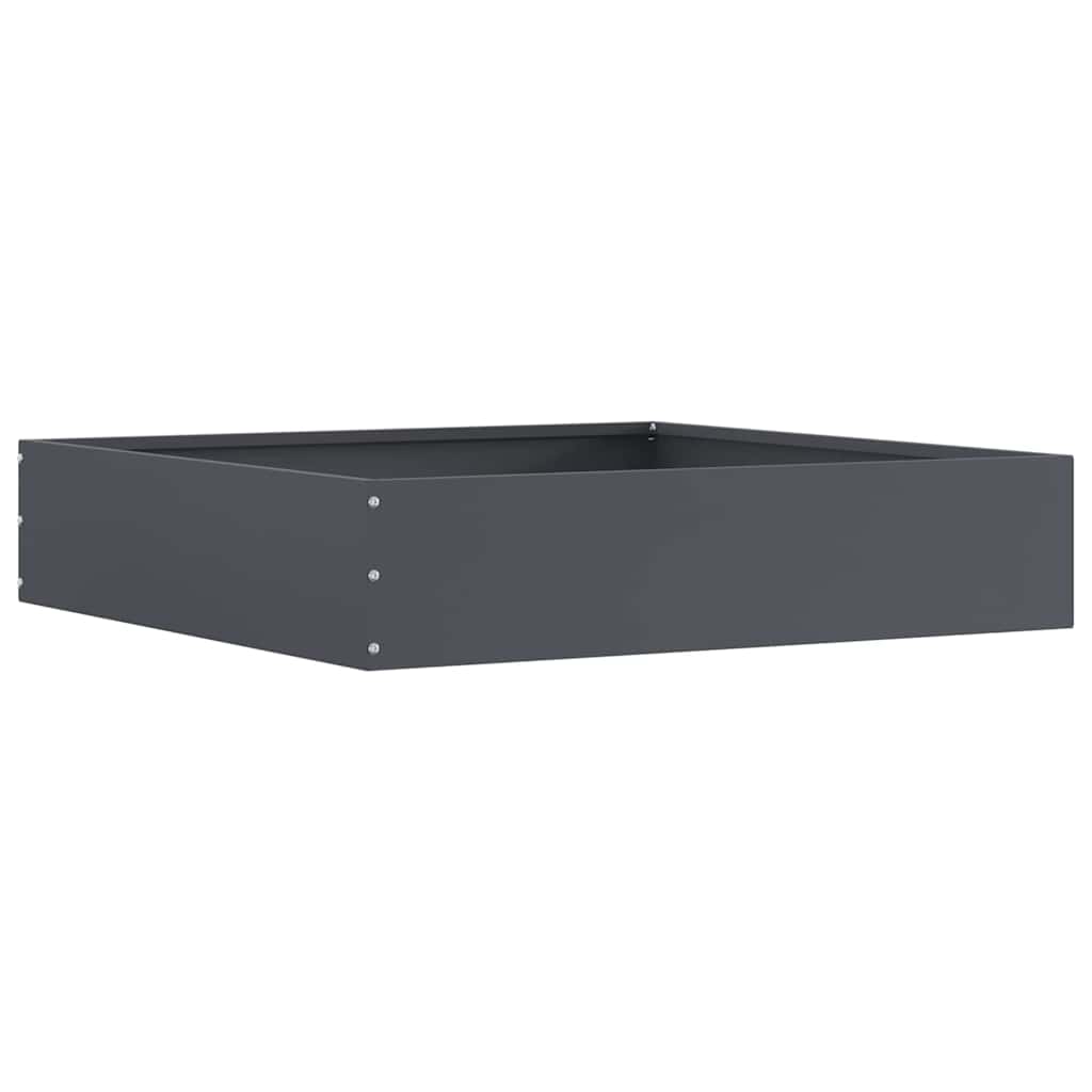 vidaXL Krawężnik do trawnika 6 pcs Antracyt 60 x 60 x 13 cm Stal