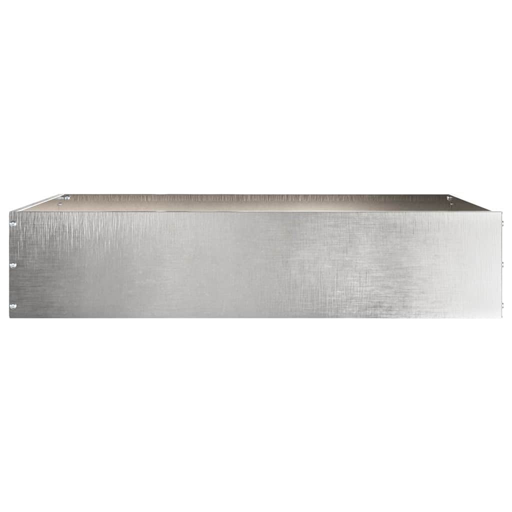 vidaXL Krawężnik do trawnika 6 pcs Srebrny 60 x 60 x 13 cm