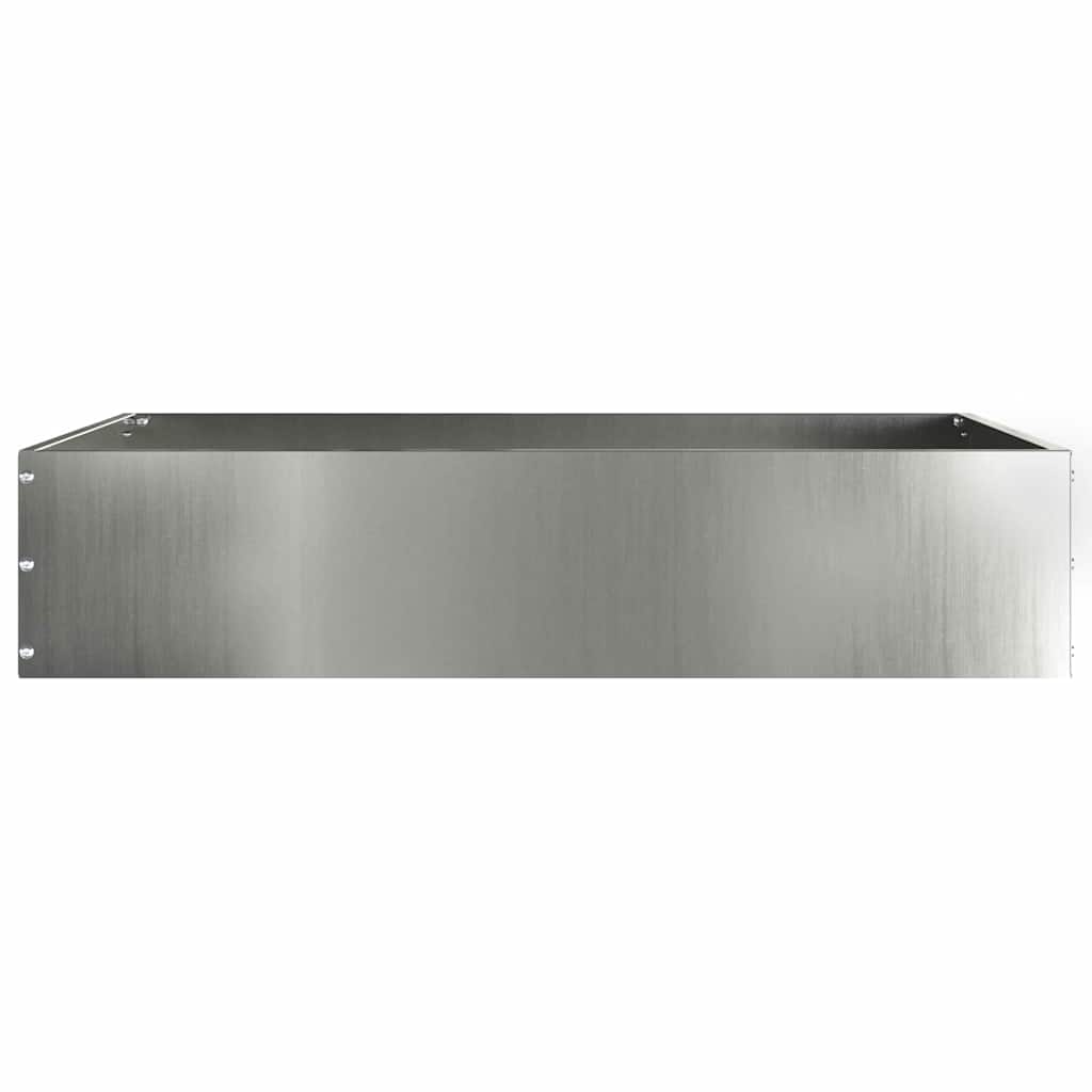 vidaXL Krawężnik do trawnika Srebrny 60 x 60 x 13 cm