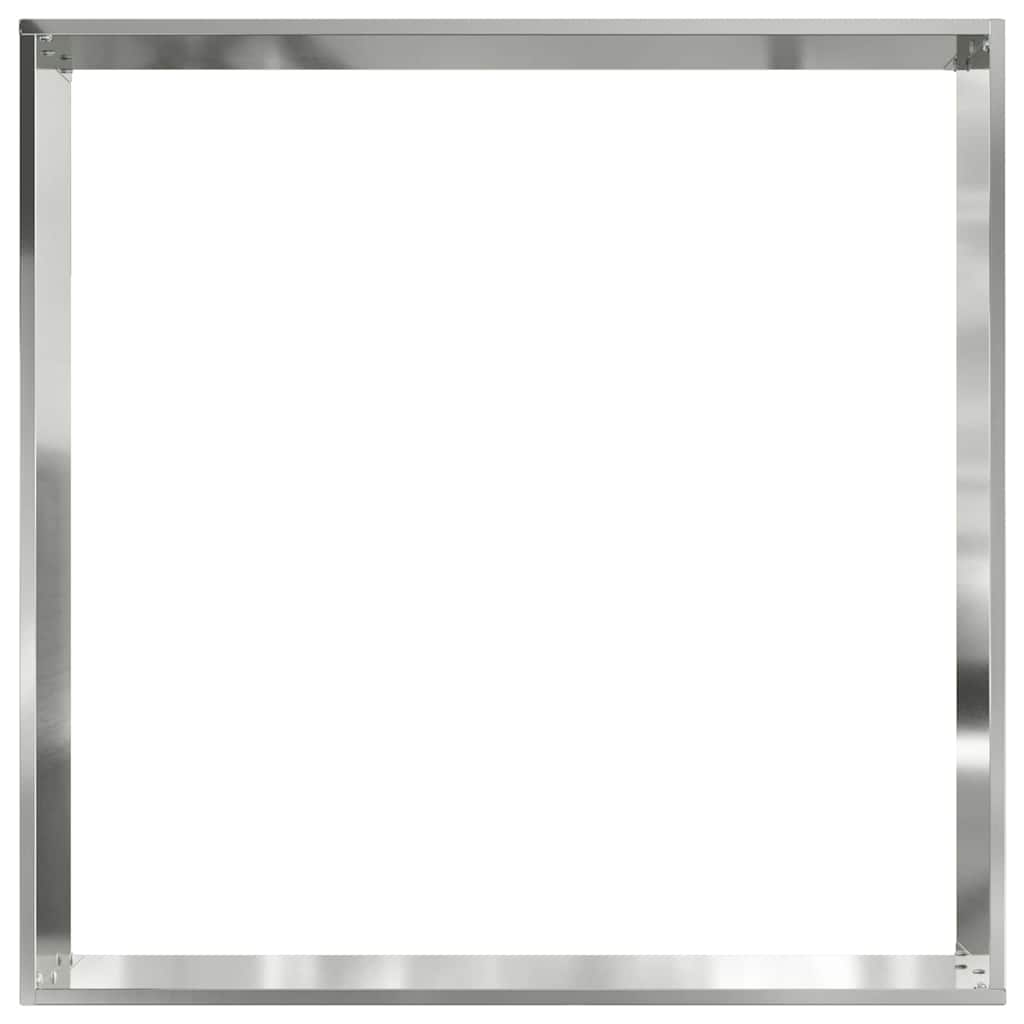 vidaXL Krawężnik do trawnika Srebrny 60 x 60 x 13 cm