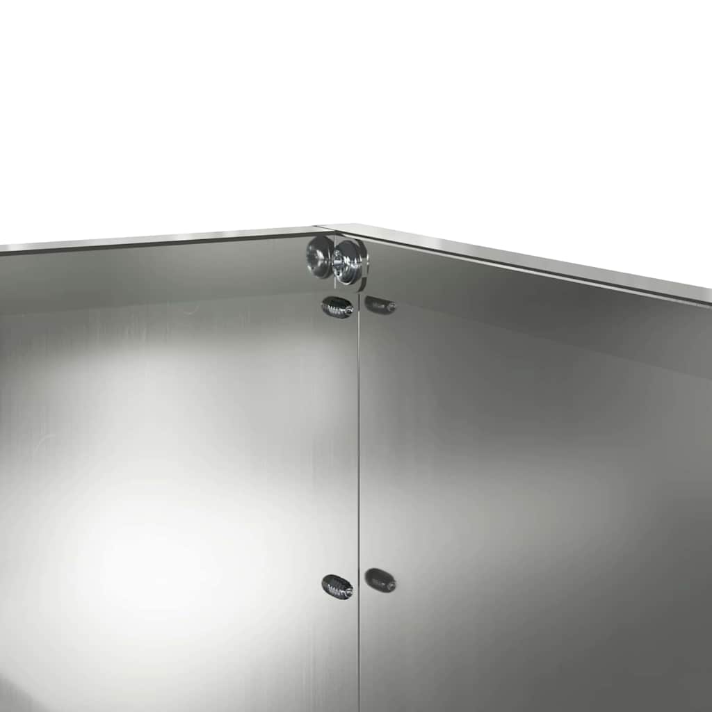 vidaXL Krawężnik do trawnika 6 pcs Srebrny 60 x 60 x 13 cm
