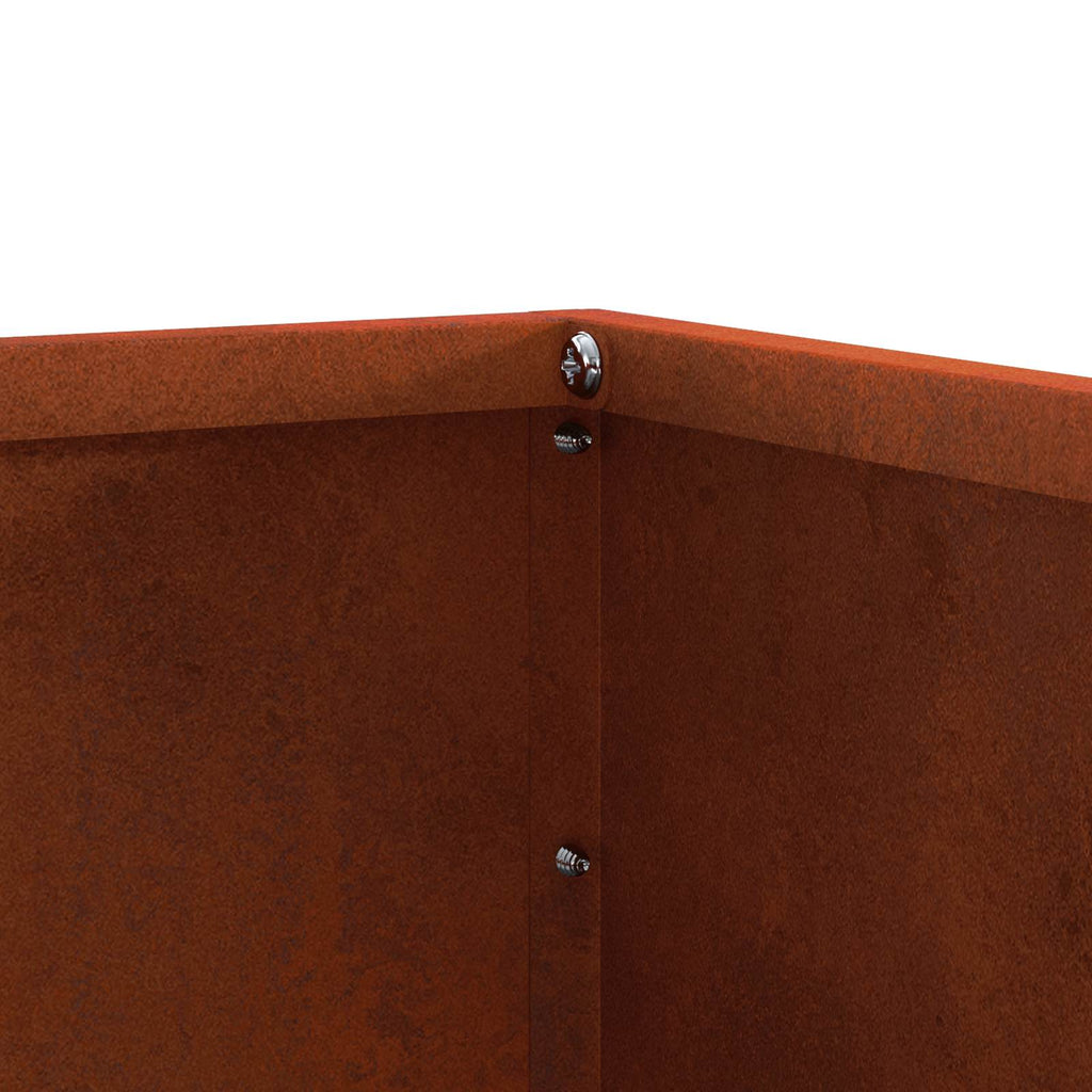 vidaXL Krawężnik do trawnika Rdzawy 60 x 60 x 13 cm