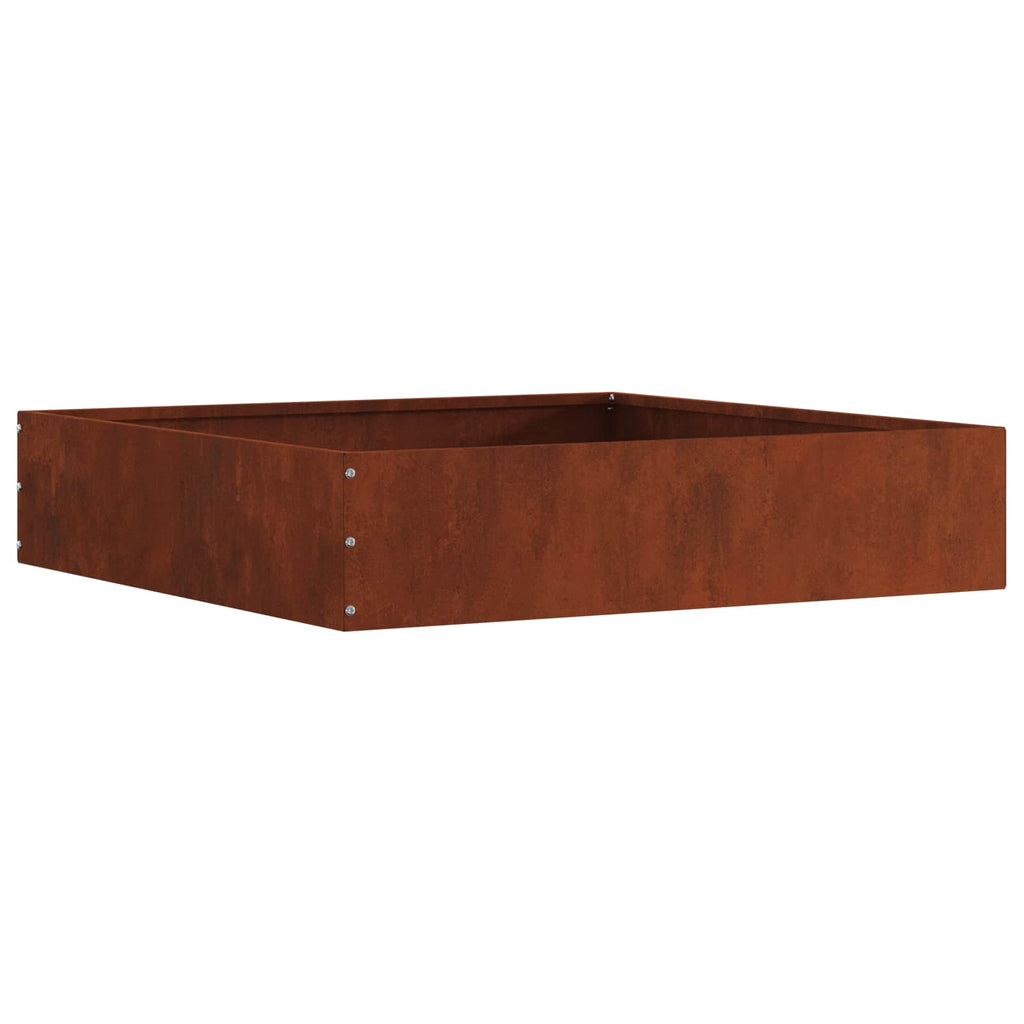 vidaXL Krawężnik do trawnika Rdzawy 60 x 60 x 13 cm