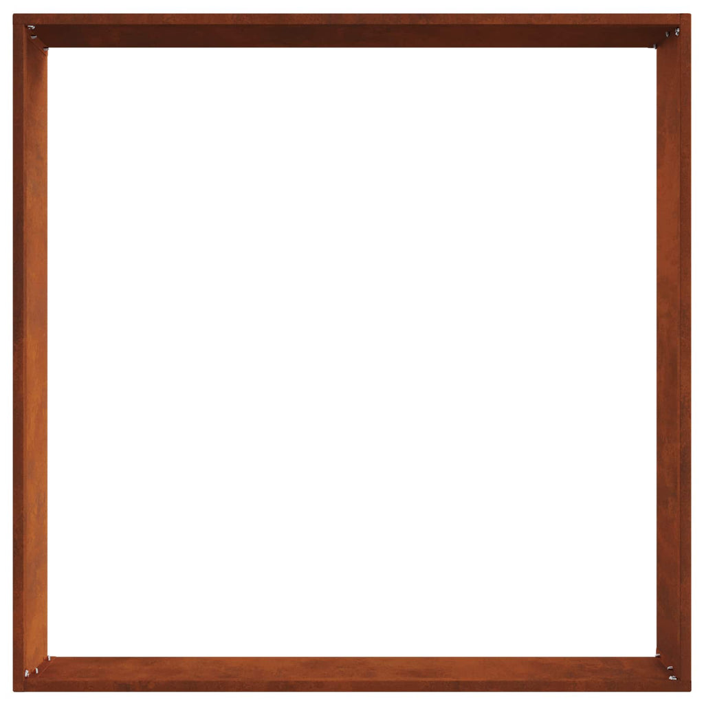 vidaXL Krawężnik do trawnika Rdzawy 60 x 60 x 13 cm