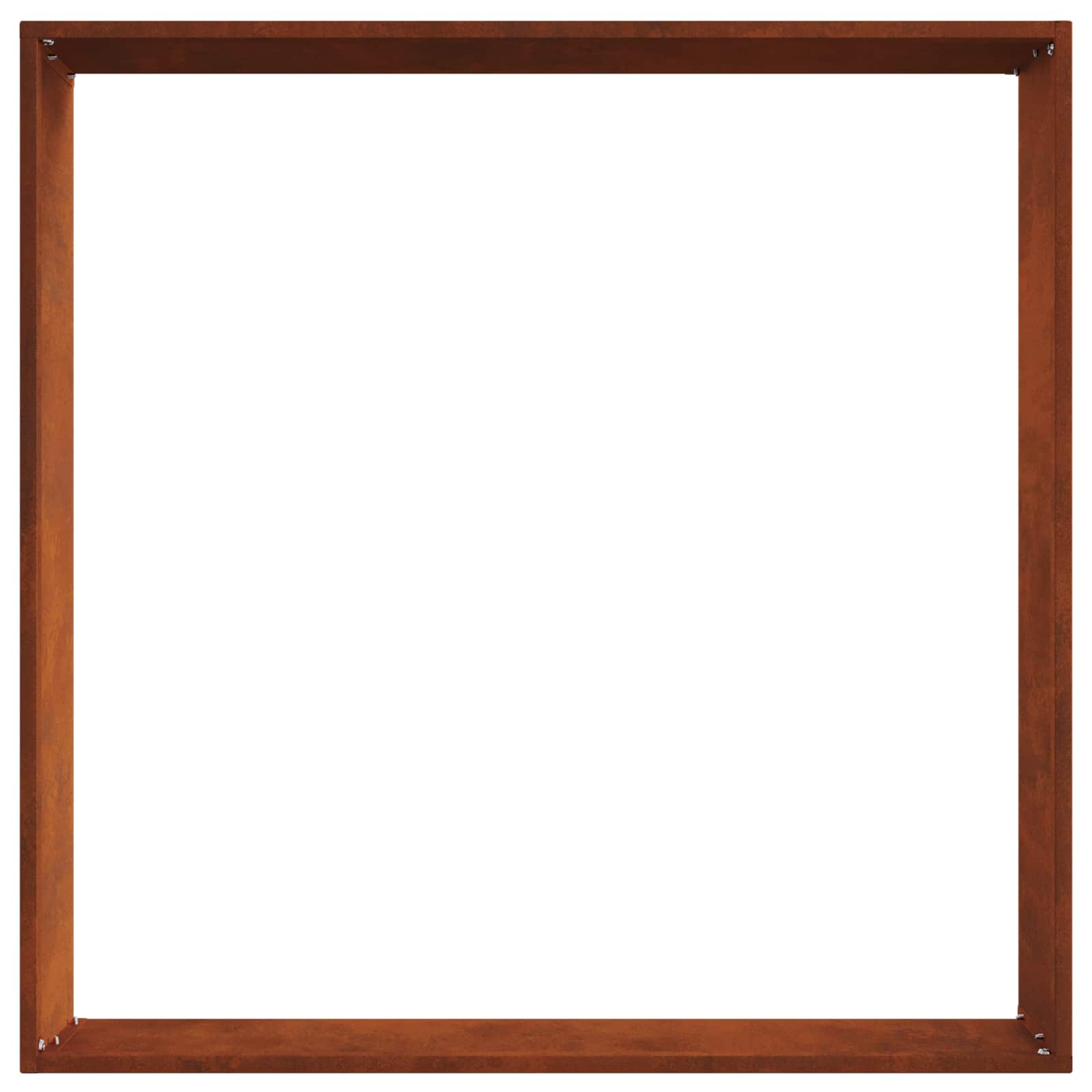 vidaXL Krawężnik do trawnika Rdzawy 60 x 60 x 13 cm