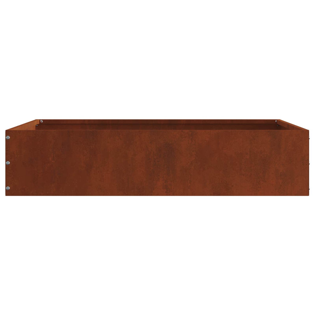 vidaXL Krawężnik do trawnika 6 pcs Rdzawy 60 x 60 x 13 cm