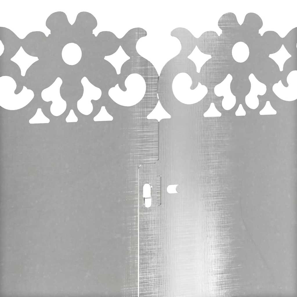 vidaXL Obrzeża trawnikowe 20 pcs Srebrny 103 x 0,05 x 22 cm