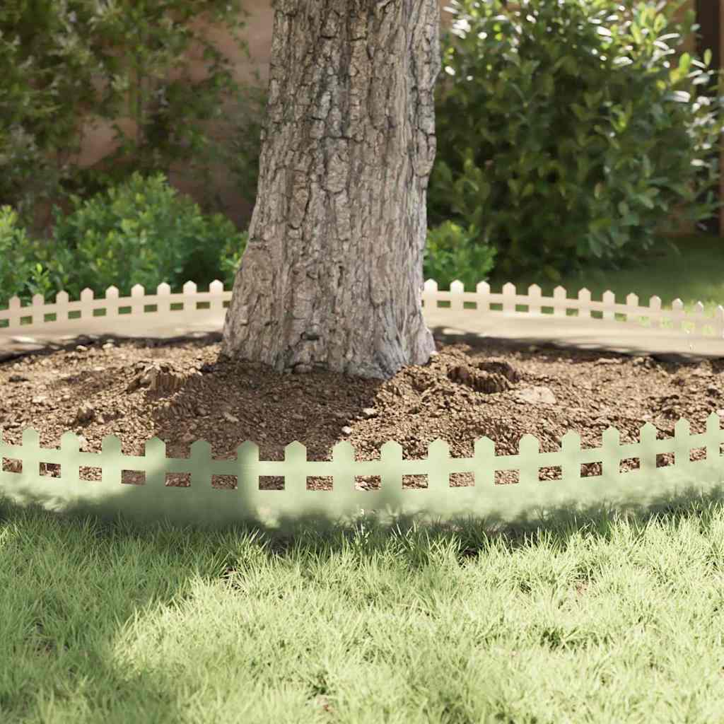 vidaXL Obrzeża trawnikowe 20 pcs Srebrny 103 x 0,05 x 22 cm