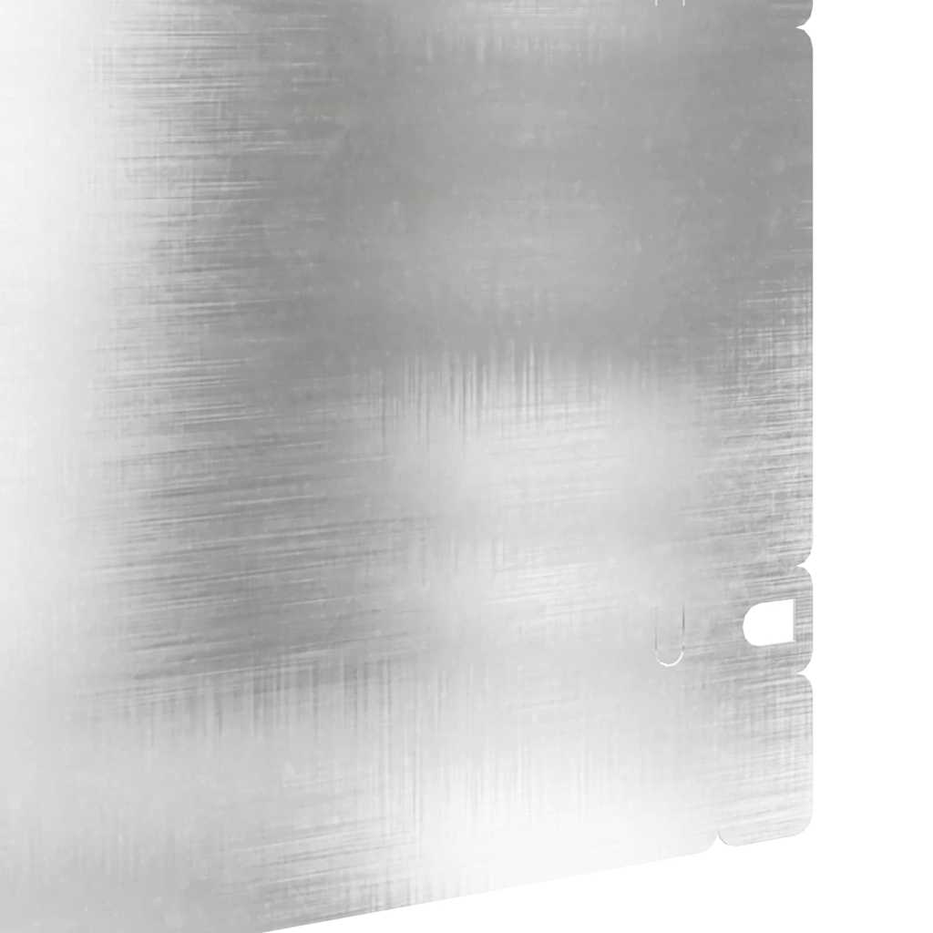 vidaXL Obrzeża trawnikowe 30 pcs Srebrny 103 x 0,05 x 22 cm