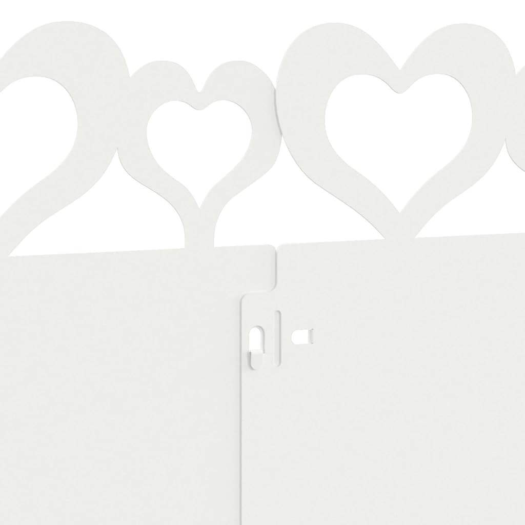 vidaXL Obrzeża trawnikowe 10 pcs Biały 103 x 0,05 x 22 cm Stal