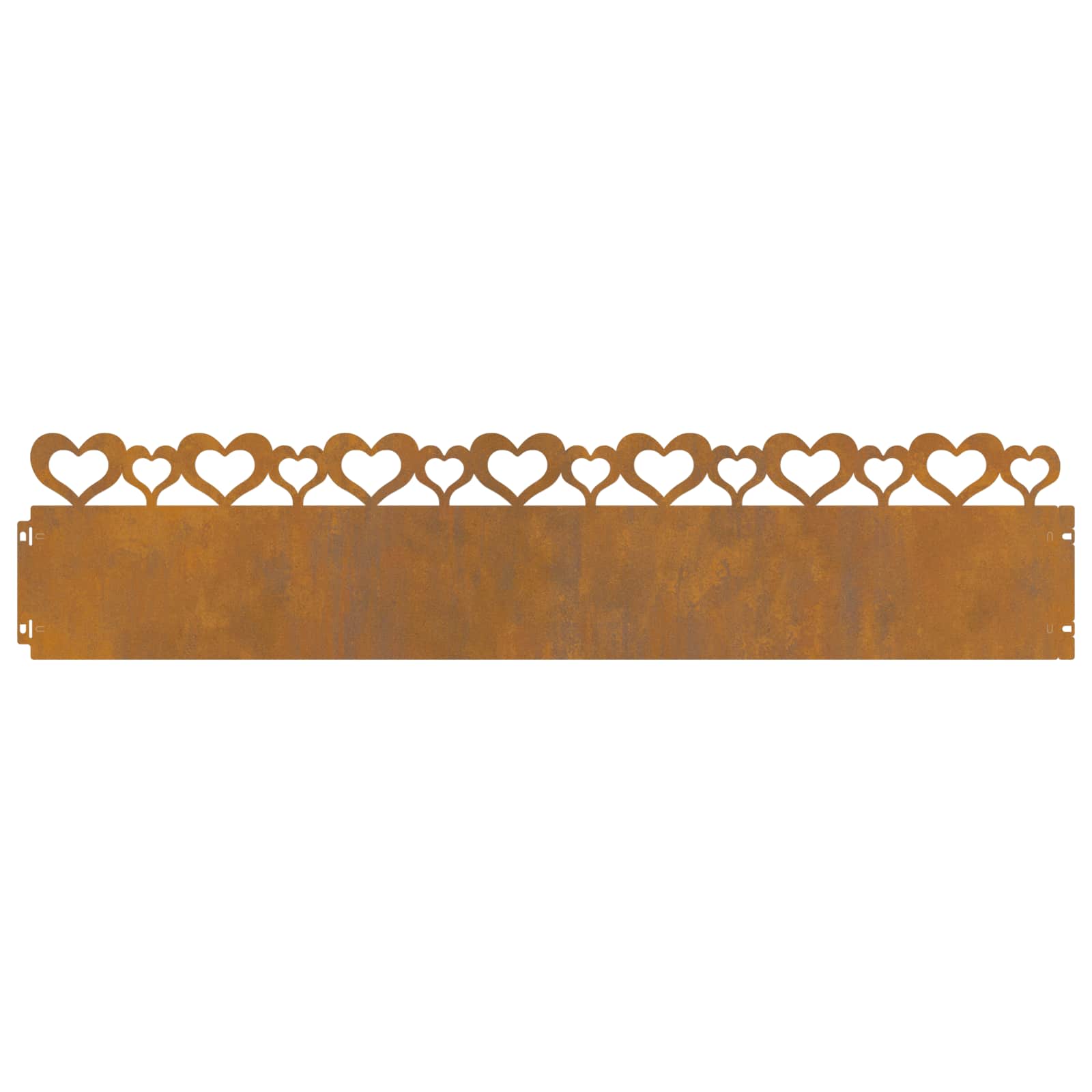 vidaXL Obrzeża trawnikowe 20 pcs Rdzawy 103 x 0,05 x 22 cm