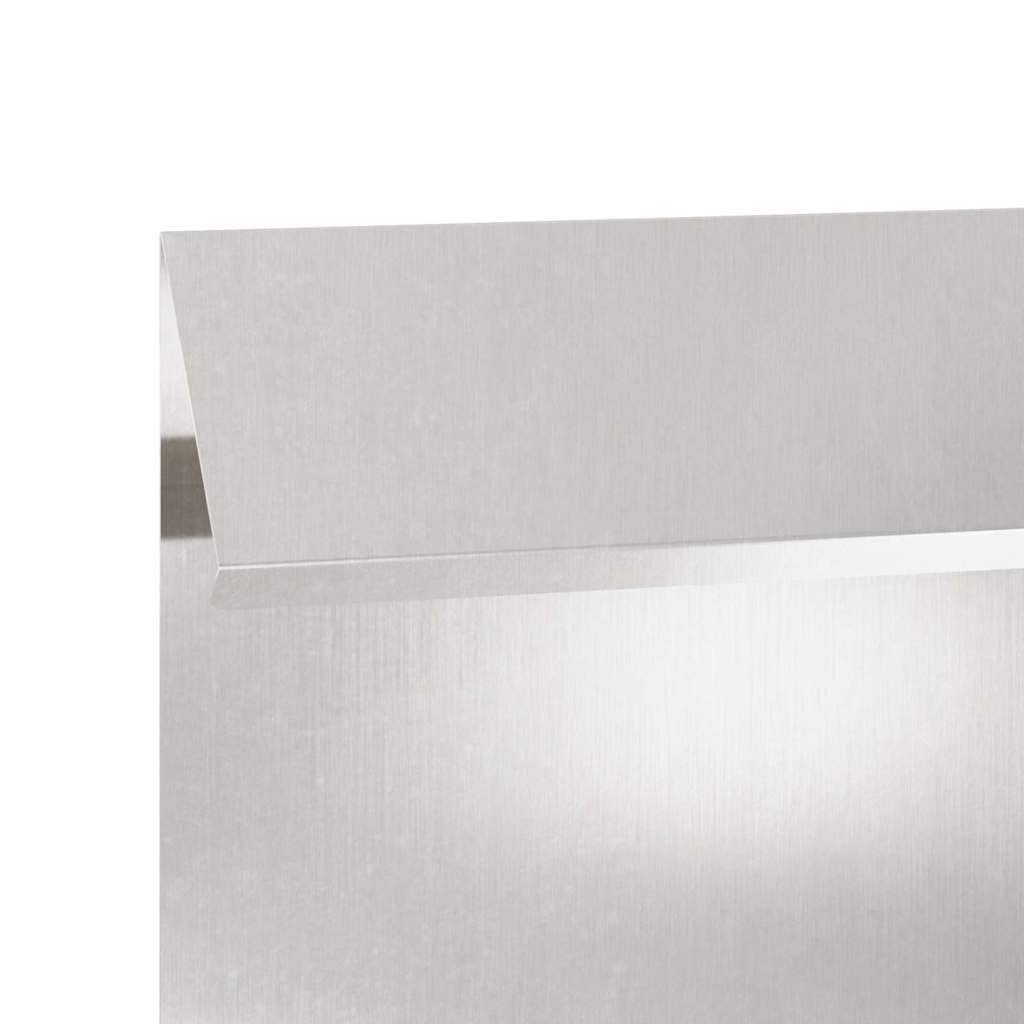 vidaXL Ogrodzenie ślimakowe Srebrny 50 x 3,5 x 25 cm Stal nierdzewna