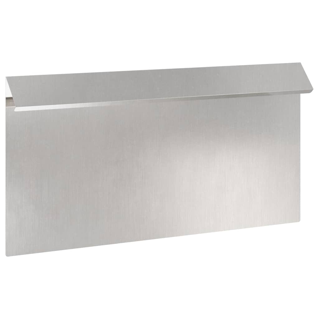 vidaXL Ogrodzenie ślimakowe Srebrny 50 x 3,5 x 25 cm Stal nierdzewna