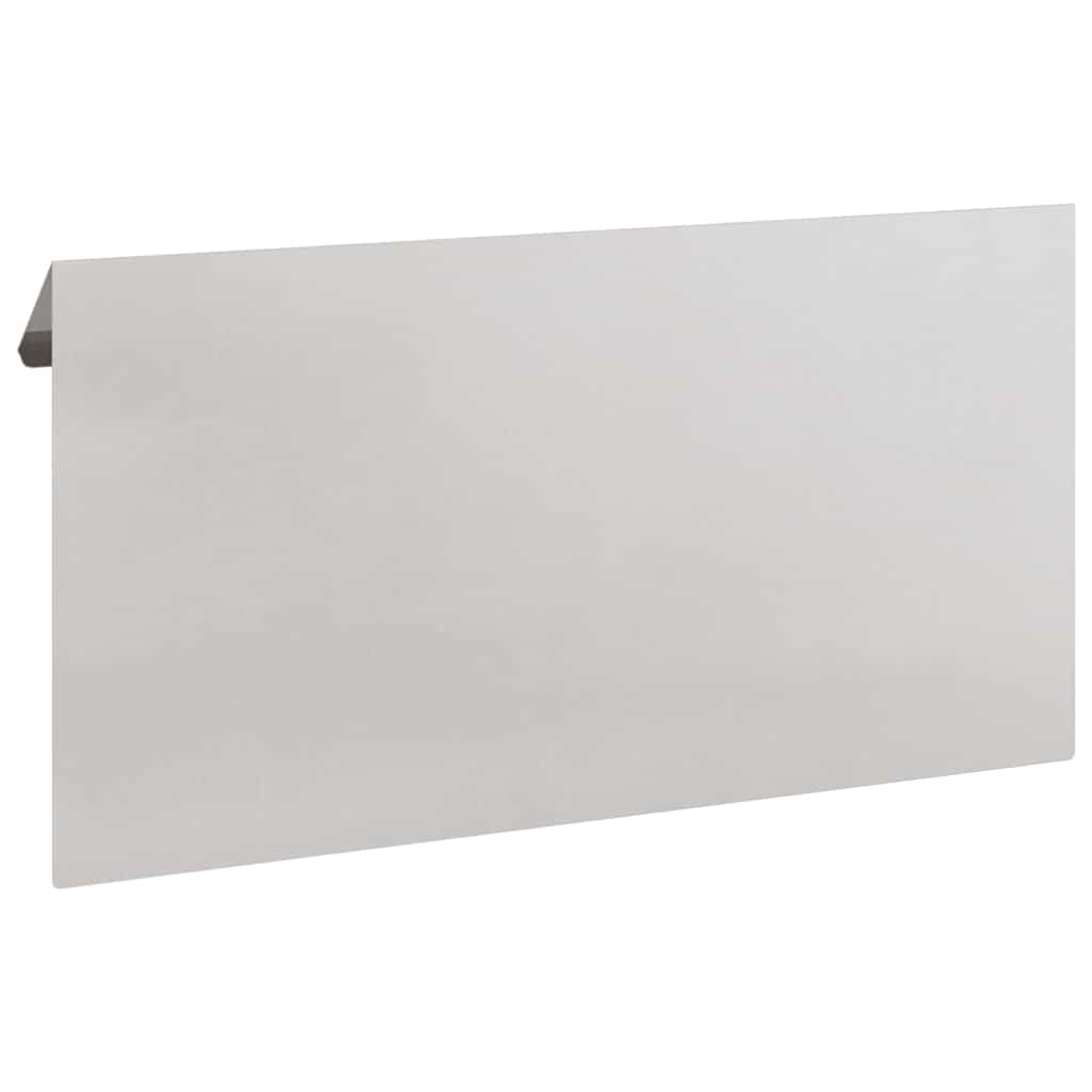 vidaXL Ogrodzenie ślimakowe 4 pcs Srebrny 50 x 3,5 x 25 cm