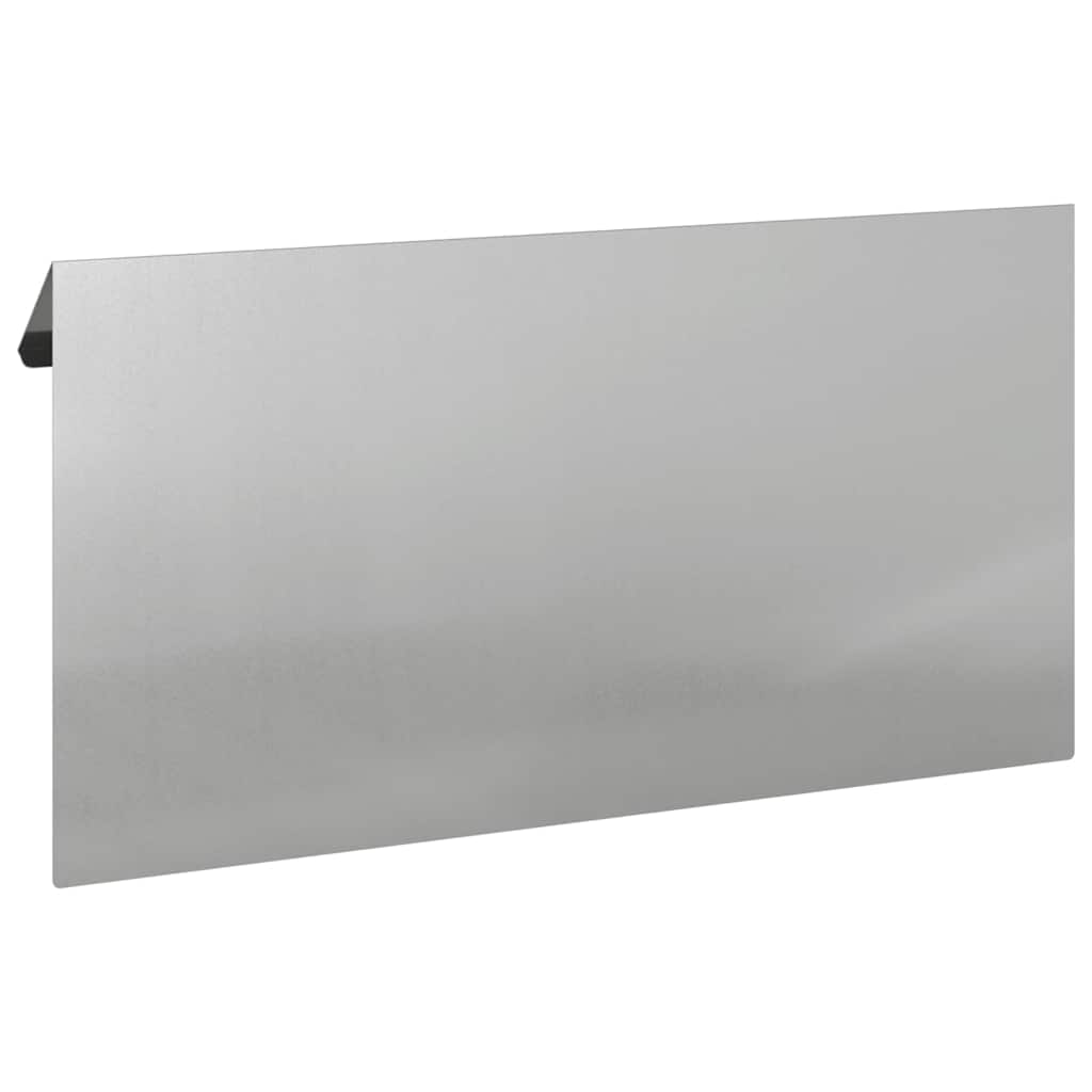 vidaXL Ogrodzenie ślimakowe 4 pcs Srebrny 50 x 3,5 x 25 cm