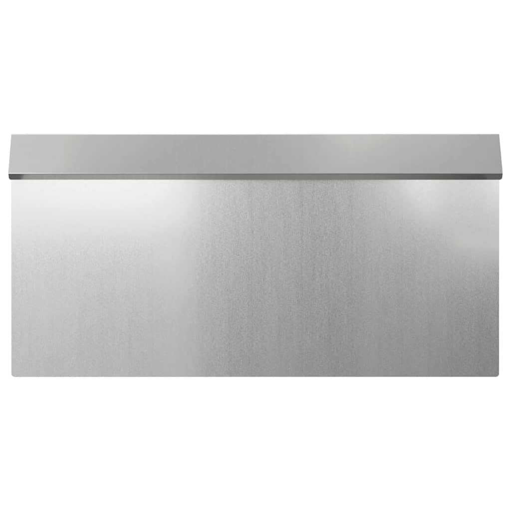 vidaXL Ogrodzenie ślimakowe 4 pcs Srebrny 50 x 3,5 x 25 cm