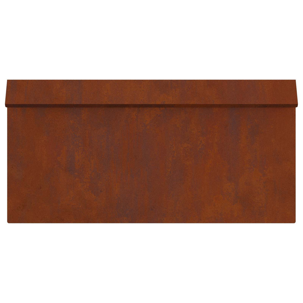 vidaXL Ogrodzenie ślimakowe 4 pcs Rdzawy 50 x 3,5 x 25 cm