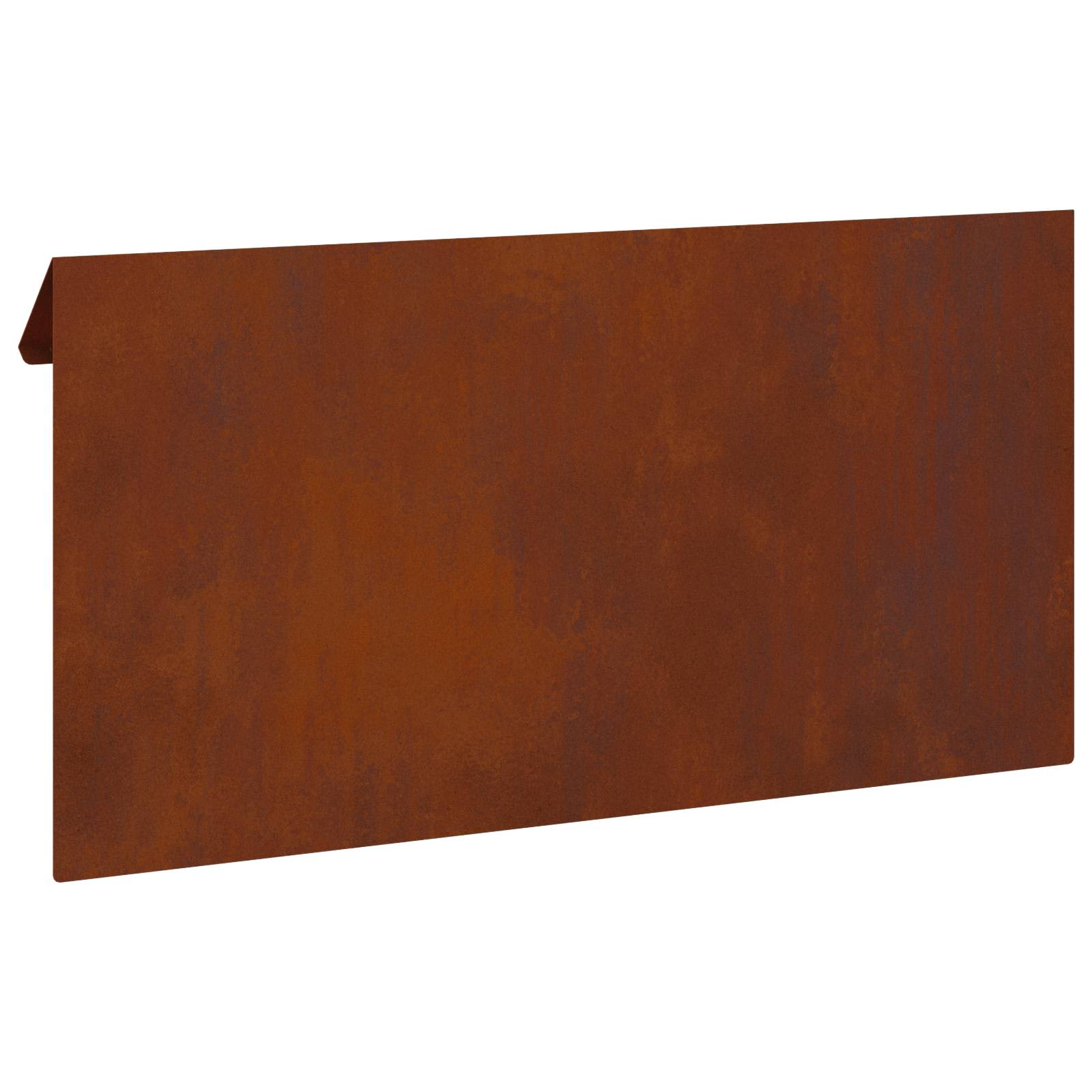 vidaXL Ogrodzenie ślimakowe 16 pcs Rdzawy 50 x 3,5 x 25 cm