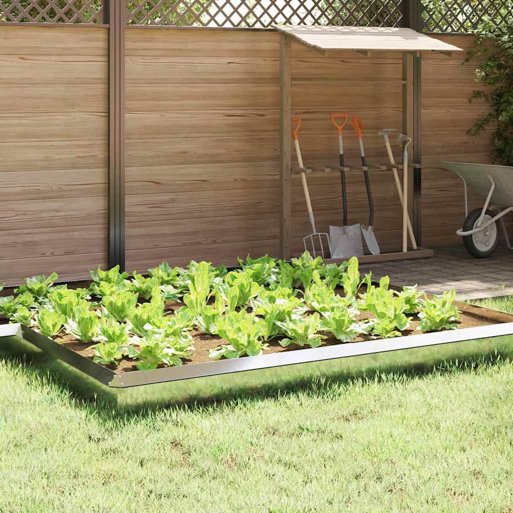 vidaXL Ogrodzenie ślimakowe 16 szt. 100 x 3,5 x 25 cm Stal ocynkowana