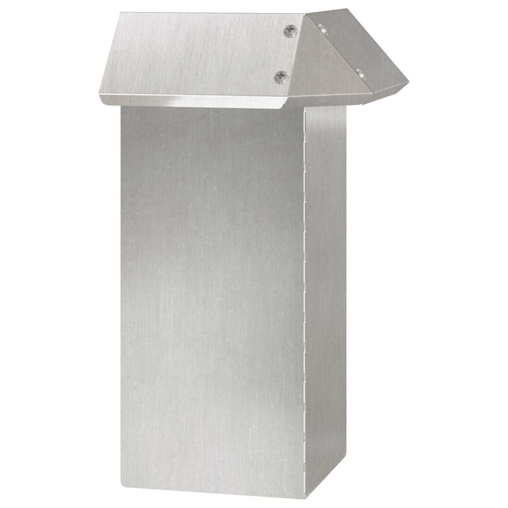 vidaXL Ogrodzenie ślimakowe Srebrny 13,5 x 13,5 x 25 cm