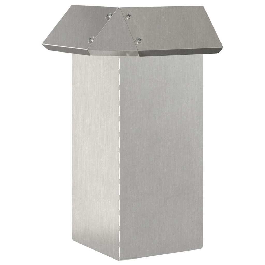 vidaXL Ogrodzenie ślimakowe Srebrny 13,5 x 13,5 x 25 cm