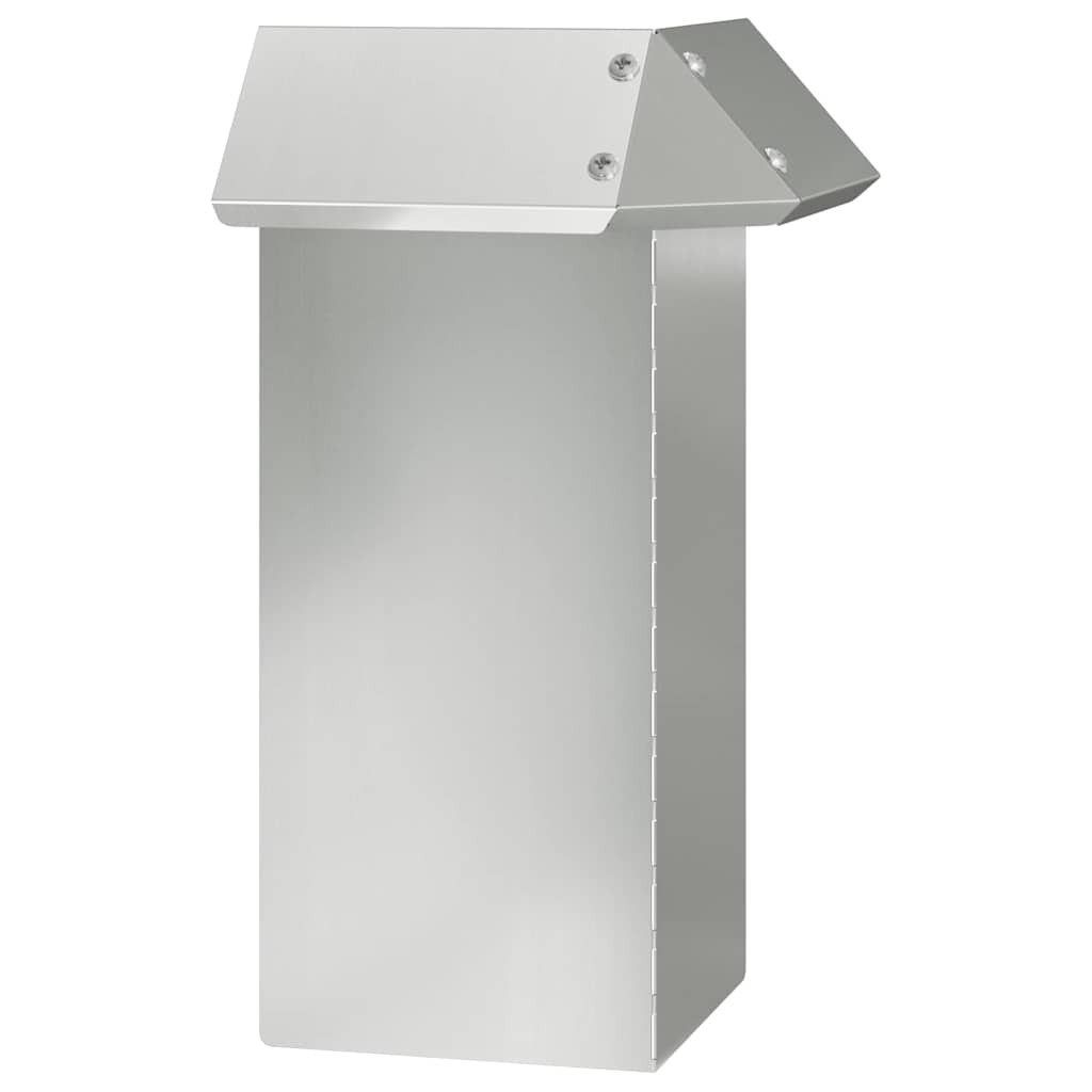 vidaXL Ogrodzenie ślimakowe Srebrny 13,5 x 13,5 x 25 cm