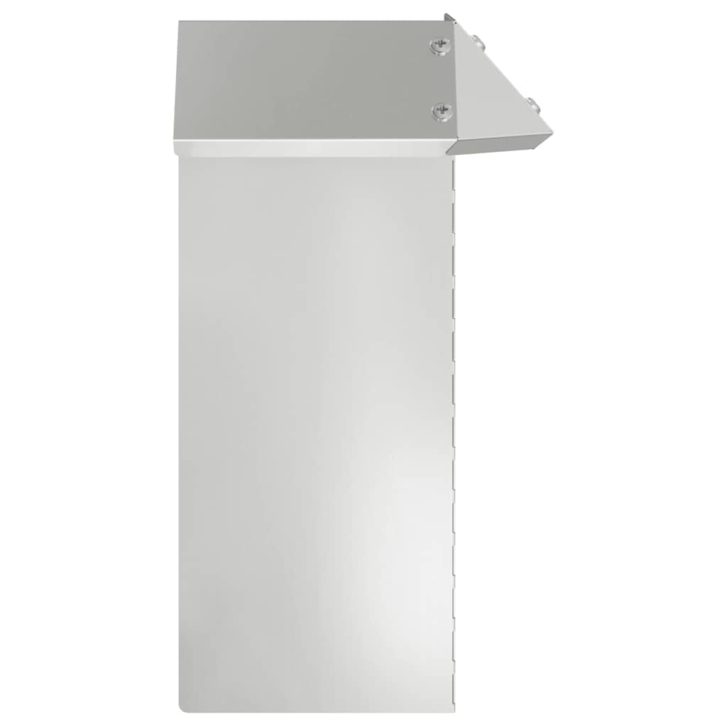 vidaXL Ogrodzenie ślimakowe 4 szt. 13,5 x 13,5 x 25 cm Stal ocynkowana