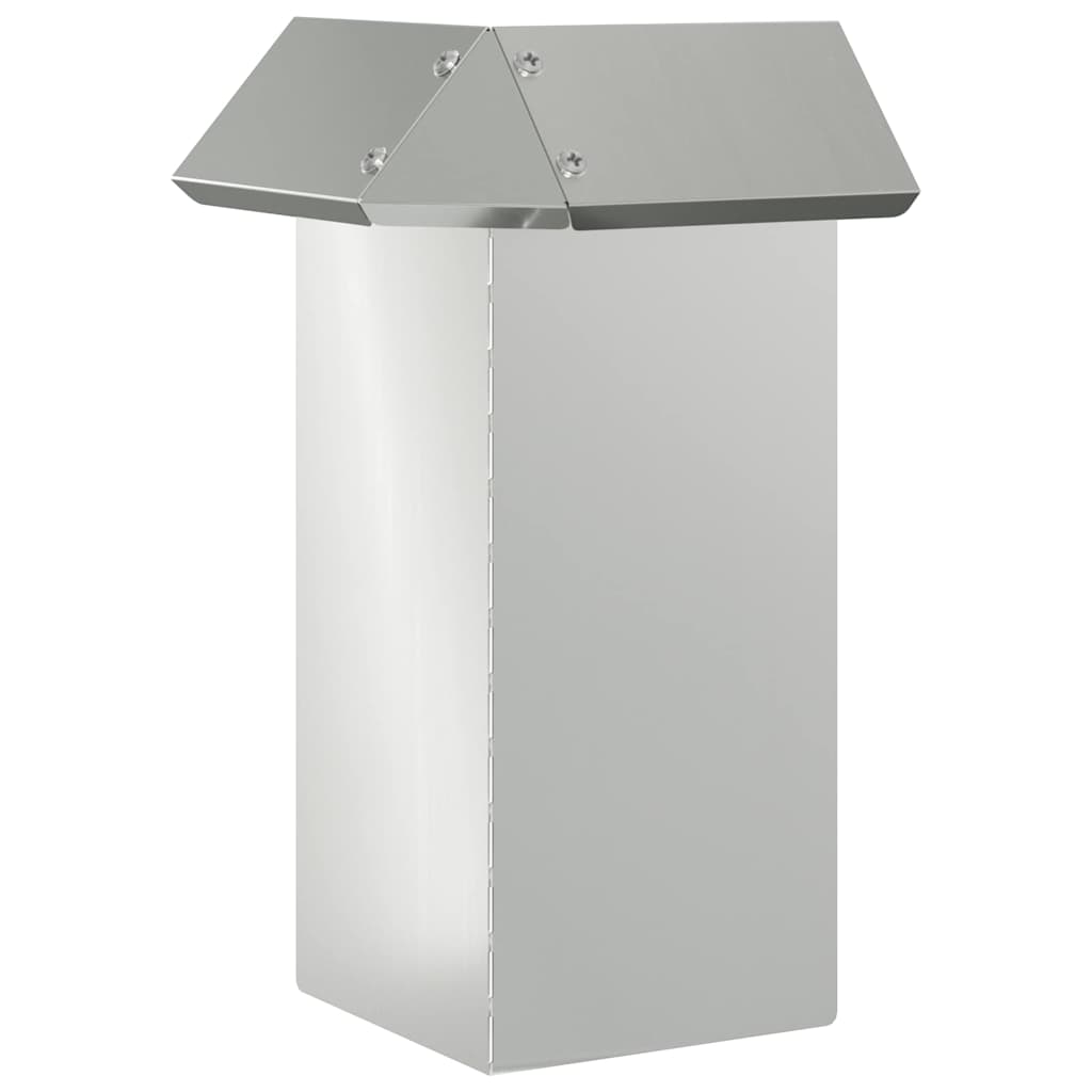 vidaXL Ogrodzenie ślimakowe 4 szt. 13,5 x 13,5 x 25 cm Stal ocynkowana