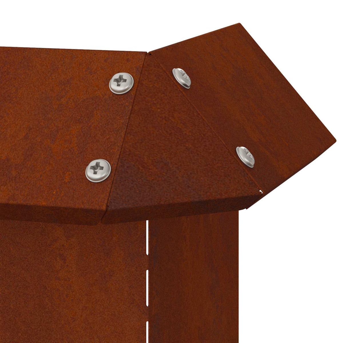 vidaXL Ogrodzenie ślimakowe 4 szt. 13,5 x 13,5 x 25 cm Rdzawy