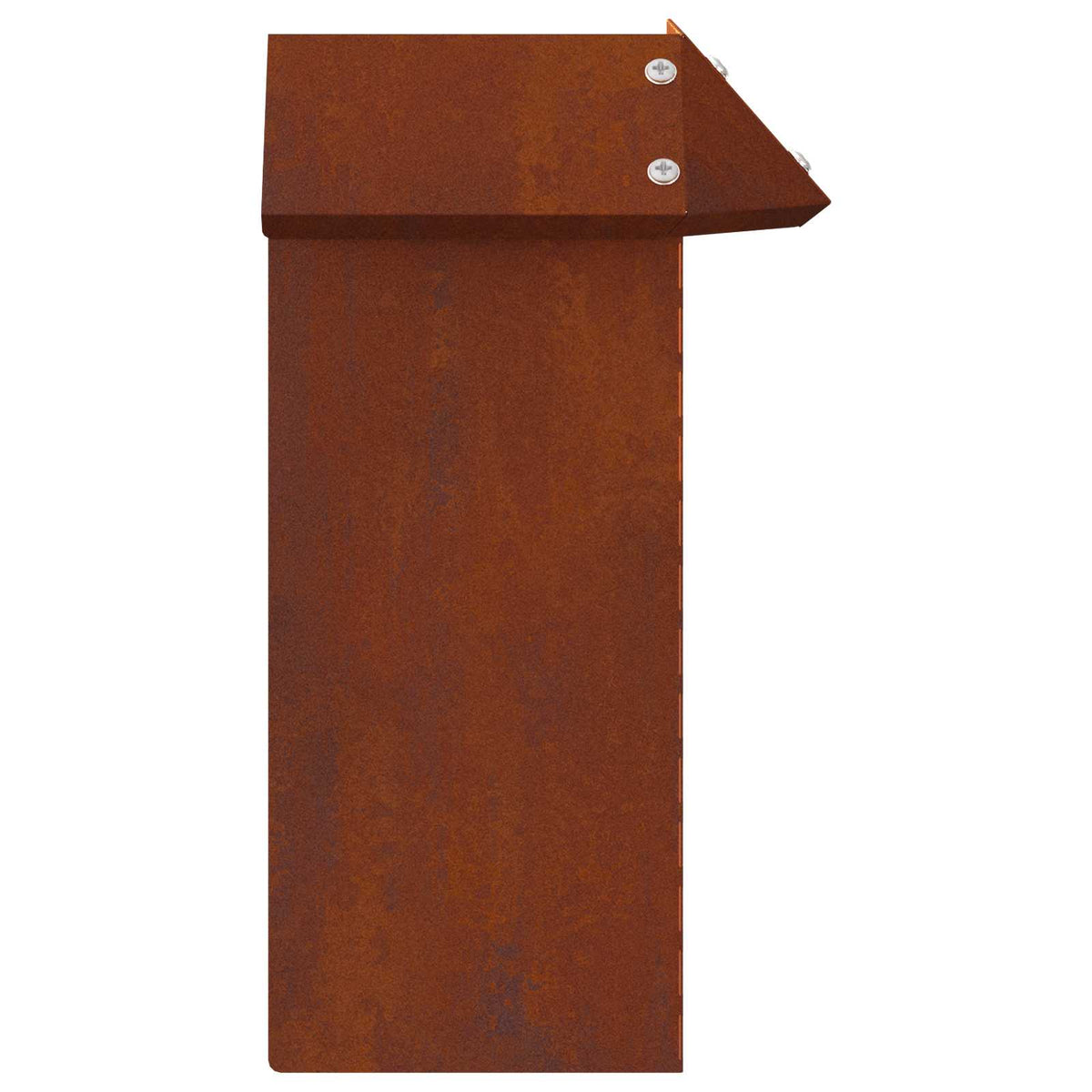 vidaXL Ogrodzenie ślimakowe 4 szt. 13,5 x 13,5 x 25 cm Rdzawy