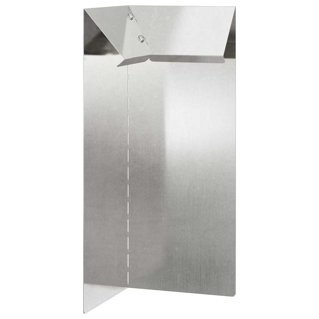 vidaXL Ogrodzenie ślimakowe Srebrny 10 x 10 x 25 cm Stal nierdzewna