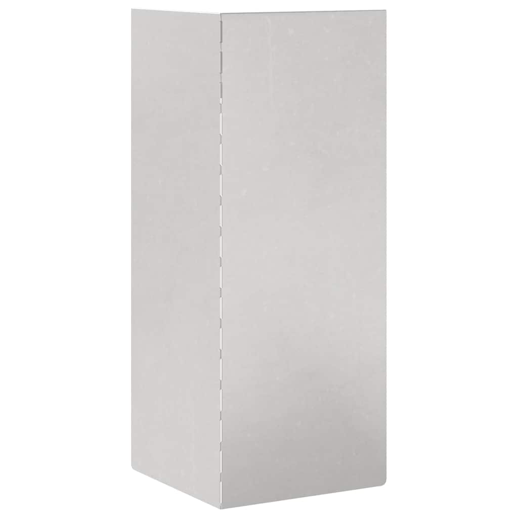vidaXL Ogrodzenie ślimakowe 4 pcs Srebrny 10 x 10 x 25 cm