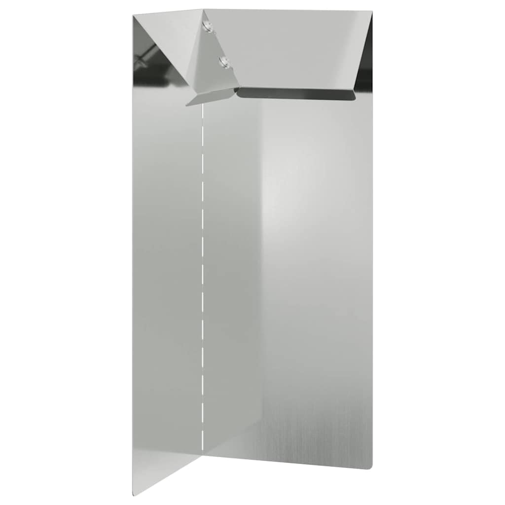 vidaXL Ogrodzenie ślimakowe Srebrny 10 x 10 x 25 cm Stal Galwanizowana