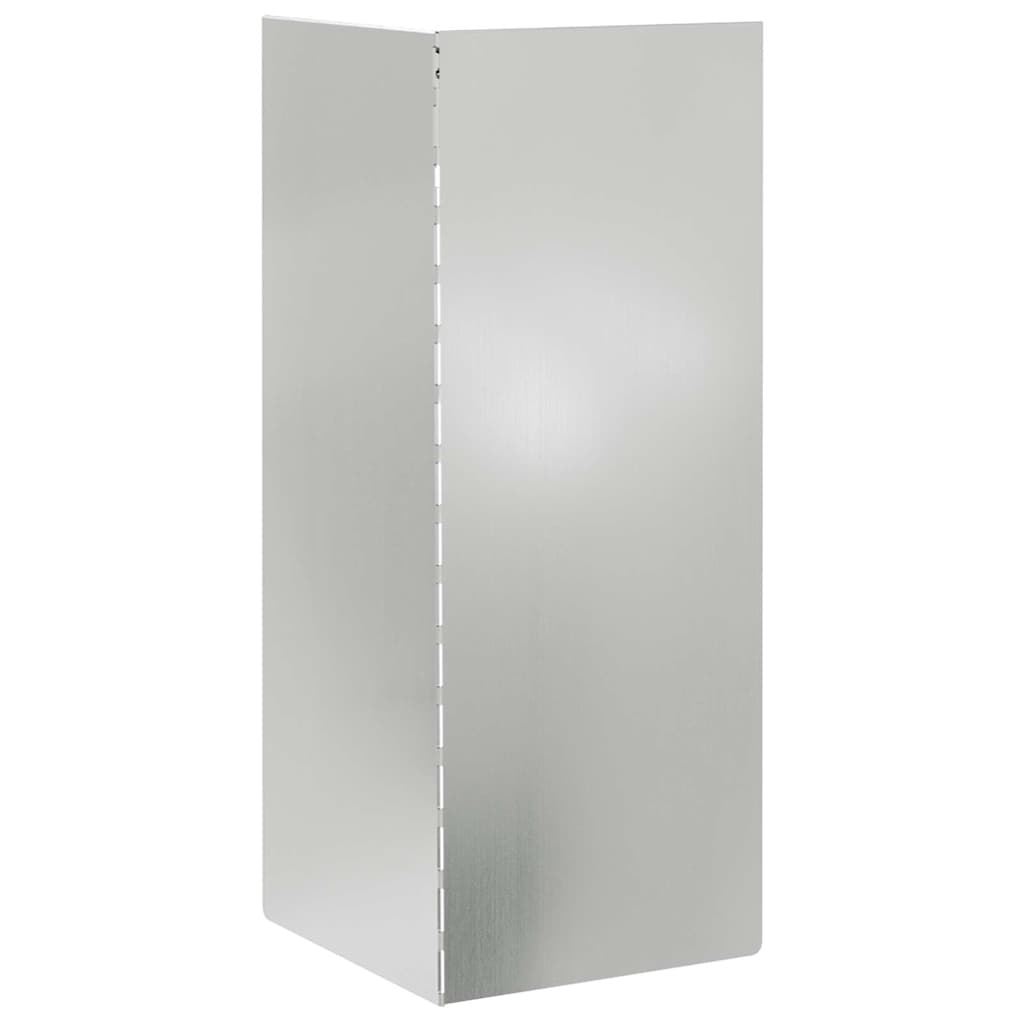 vidaXL Ogrodzenie ślimakowe Srebrny 10 x 10 x 25 cm Stal Galwanizowana