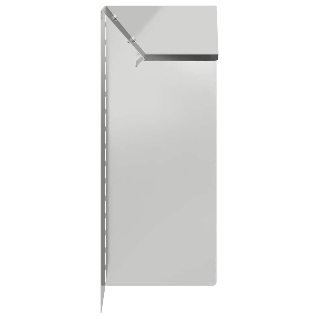 vidaXL Ogrodzenie ślimakowe 4 pcs Srebrny 10 x 10 x 25 cm