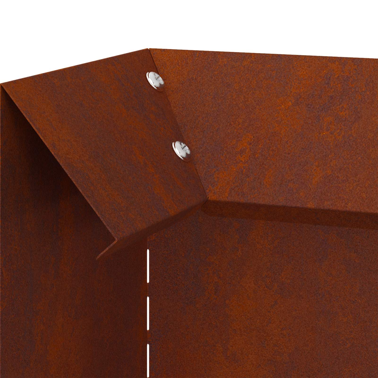 vidaXL Ogrodzenie ślimakowe 4 pcs Rdzawy 10 x 10 x 25 cm