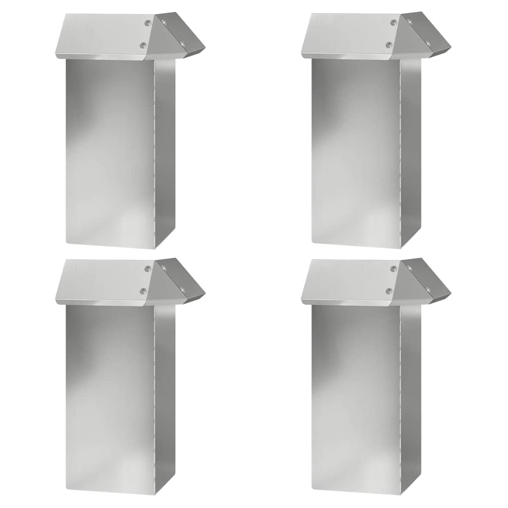 vidaXL Płoty ślimakowe 8 pcs Srebrny Stal Galwanizowana