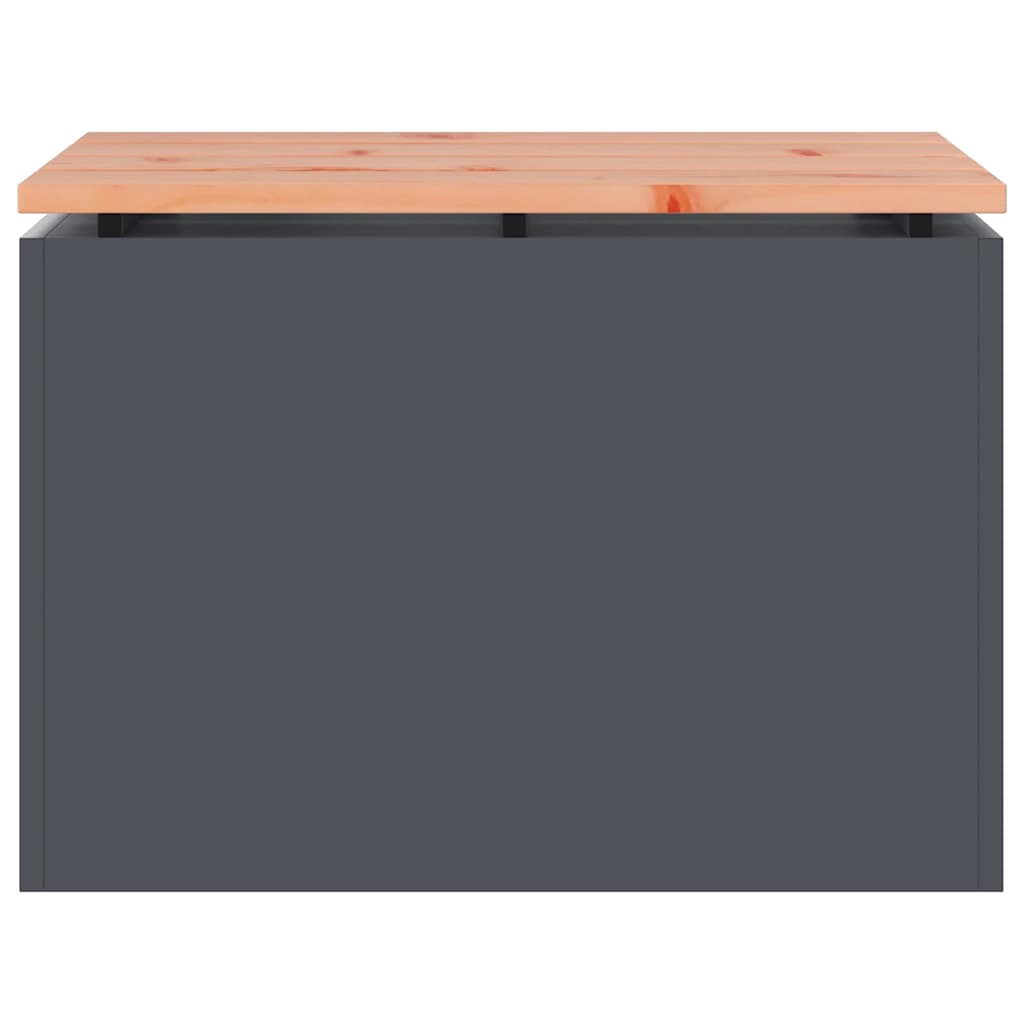 vidaXL Ławka ogrodowa 1-Liczba miejsc 60 x 40 x 43 cm Stal Antracyt